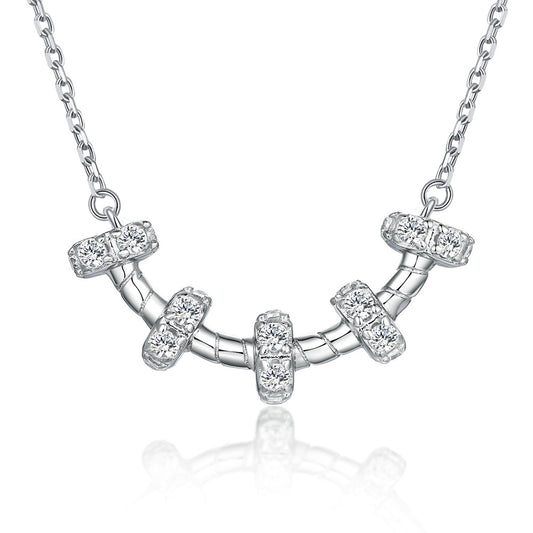 9K 14K 18K GOLD 925 Silver CUSTOMIZED NECKLACE WITH LAB GROWN DIAMONDS